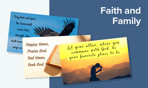 Faith and Family - The Perfect Gift to Celebrate Your Faith in God