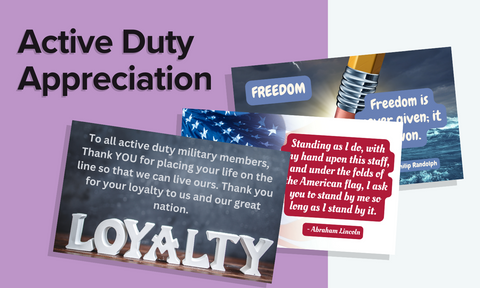 Active Duty Appreciation - The Perfect Gift for an Active Duty Military Member in Your Life for Any Occasion